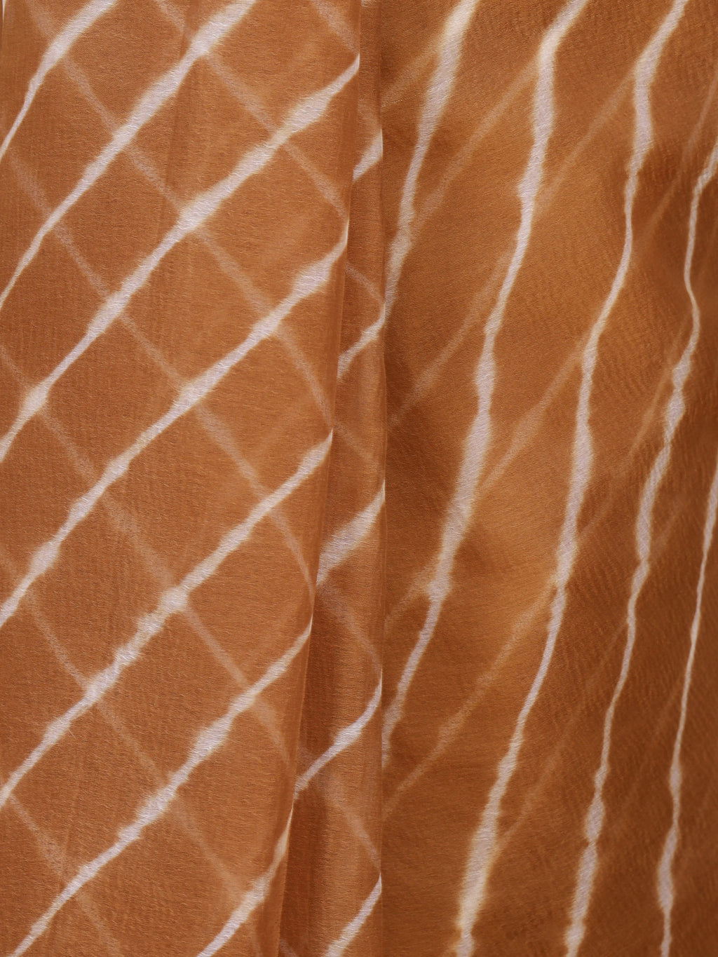 Camel Brown Nazmin Chiffon Saree with Hand Tied Leheriya
